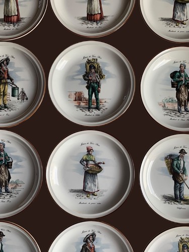 Lot assiettes metiers du - lot,