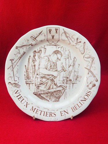 Assiette faïence gien vieux - gien,