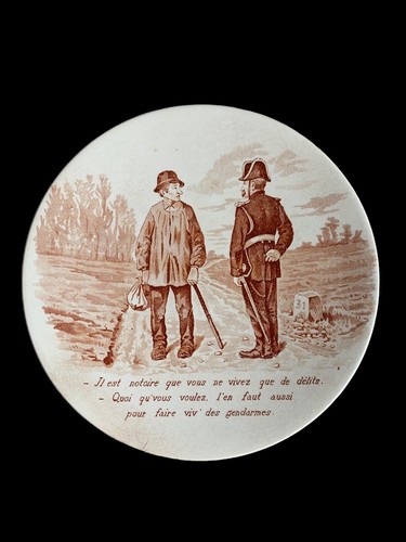 Assiette vieux métiers - vieux,